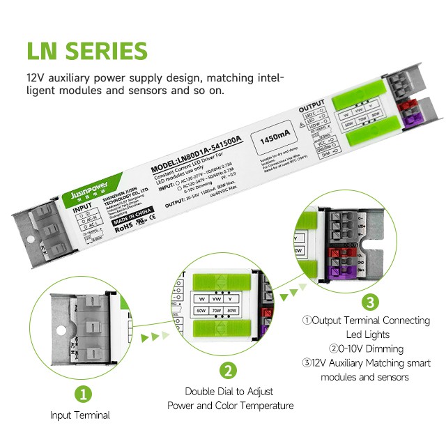 40W Adjustable Power LED Induction Driver