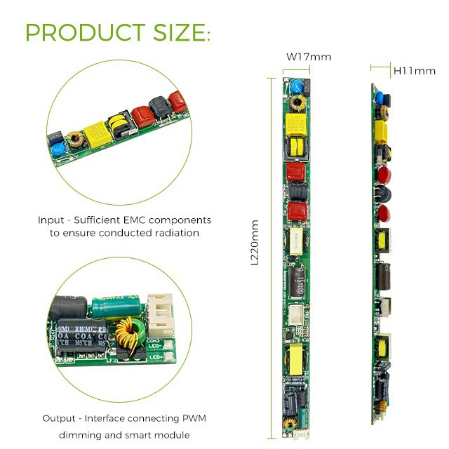 1% Deep Dimming Led Tube Driver