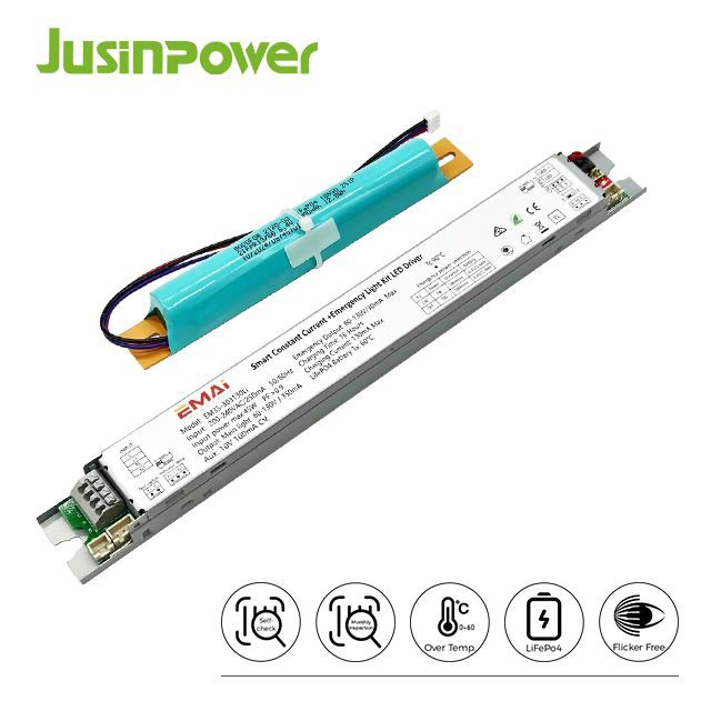 Integrated Emergency 2W/3W DIP Switch Optional Led Driver